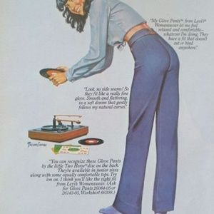 Vintage Levis 7s Bend Over Slacks 